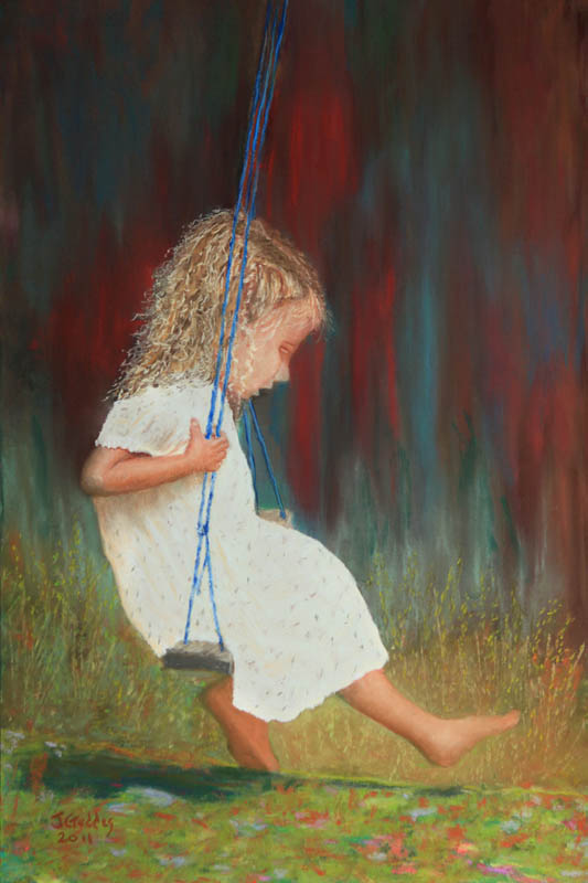 533x800 Girl On A Swing [Archive] - Girl On Swing Painting