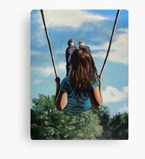 210x230 Girl Swing Painting Amp Mixed Media Canvas Prints Redbubble - Girl On Swing Painting