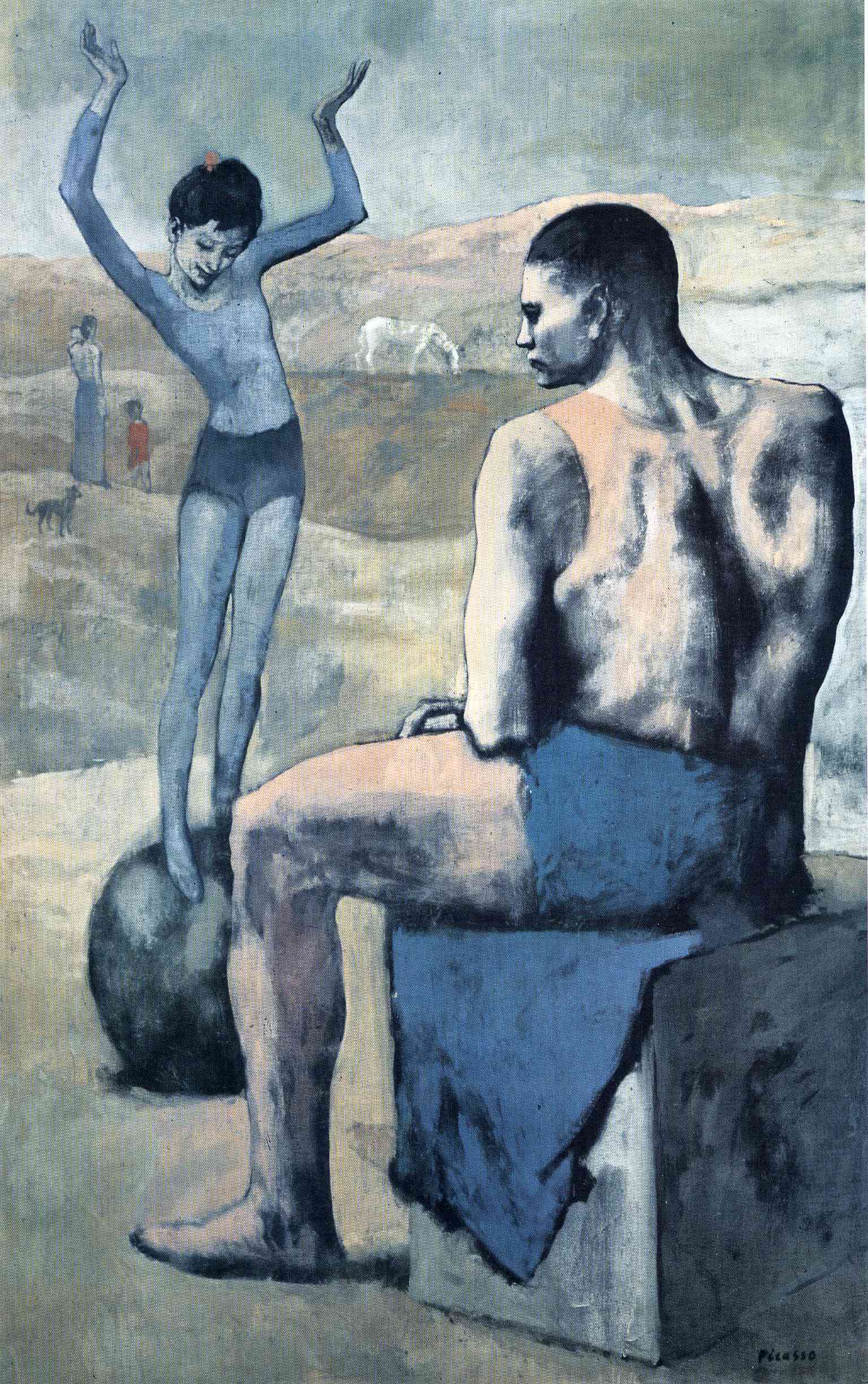1535x2447 Picasso - Girl On The Ball Painting