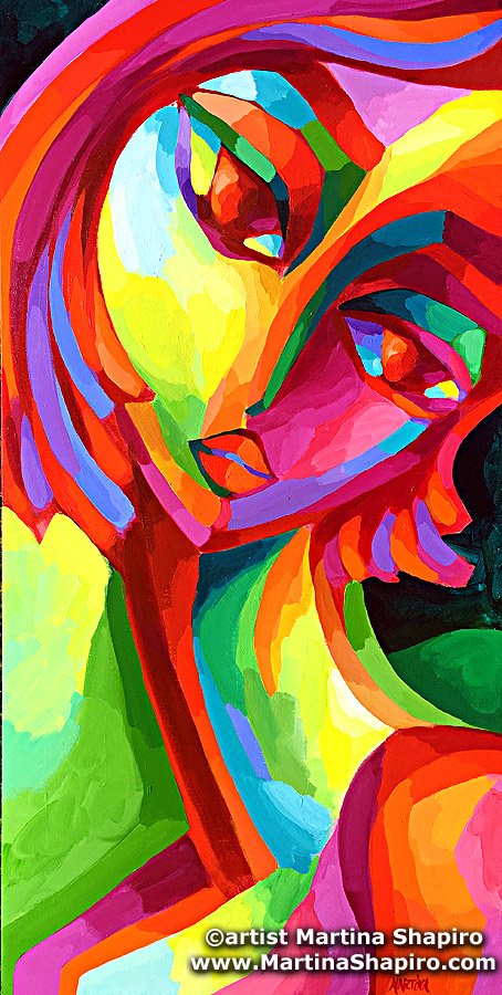 454x900 Artist Martina Shapiro - Girl Painting A Picture