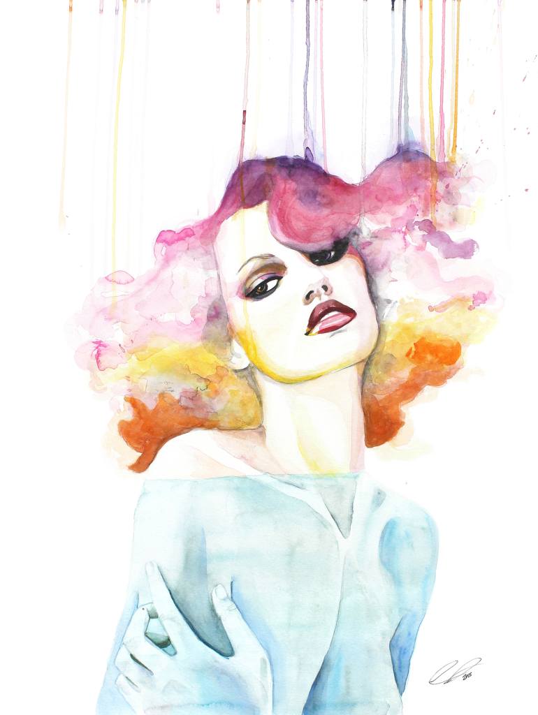 770x1024 Saatchi Art California - Girl Painting Barbie