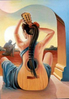 236x340 4783 Best Guitar Art Images On Guitar Art, Guitars - Girl Playing Guitar Painting