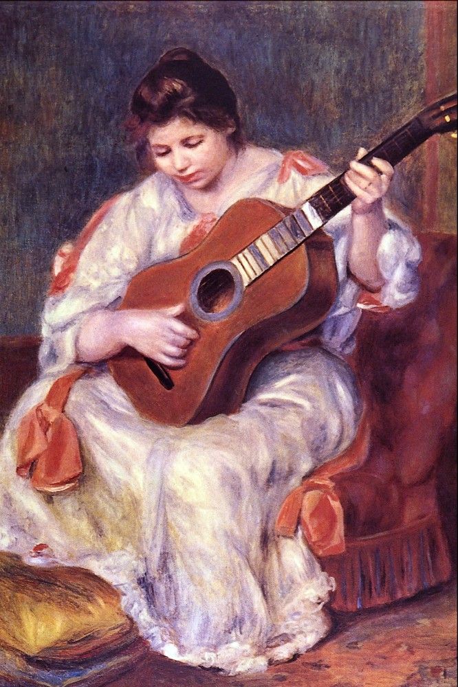 666x1000 Buy The Museum Outlet - Girl Playing Guitar Painting