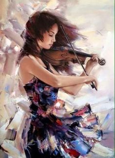 236x324 258 Best The Violinist (In Art) Images On Art Music - Girl Playing Violin Painting