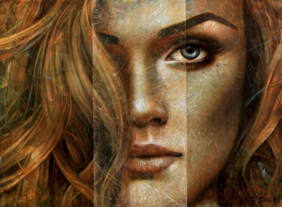 900x662 Girl Portrait Painting By Arthur Braginsky - Girl Portrait Painting