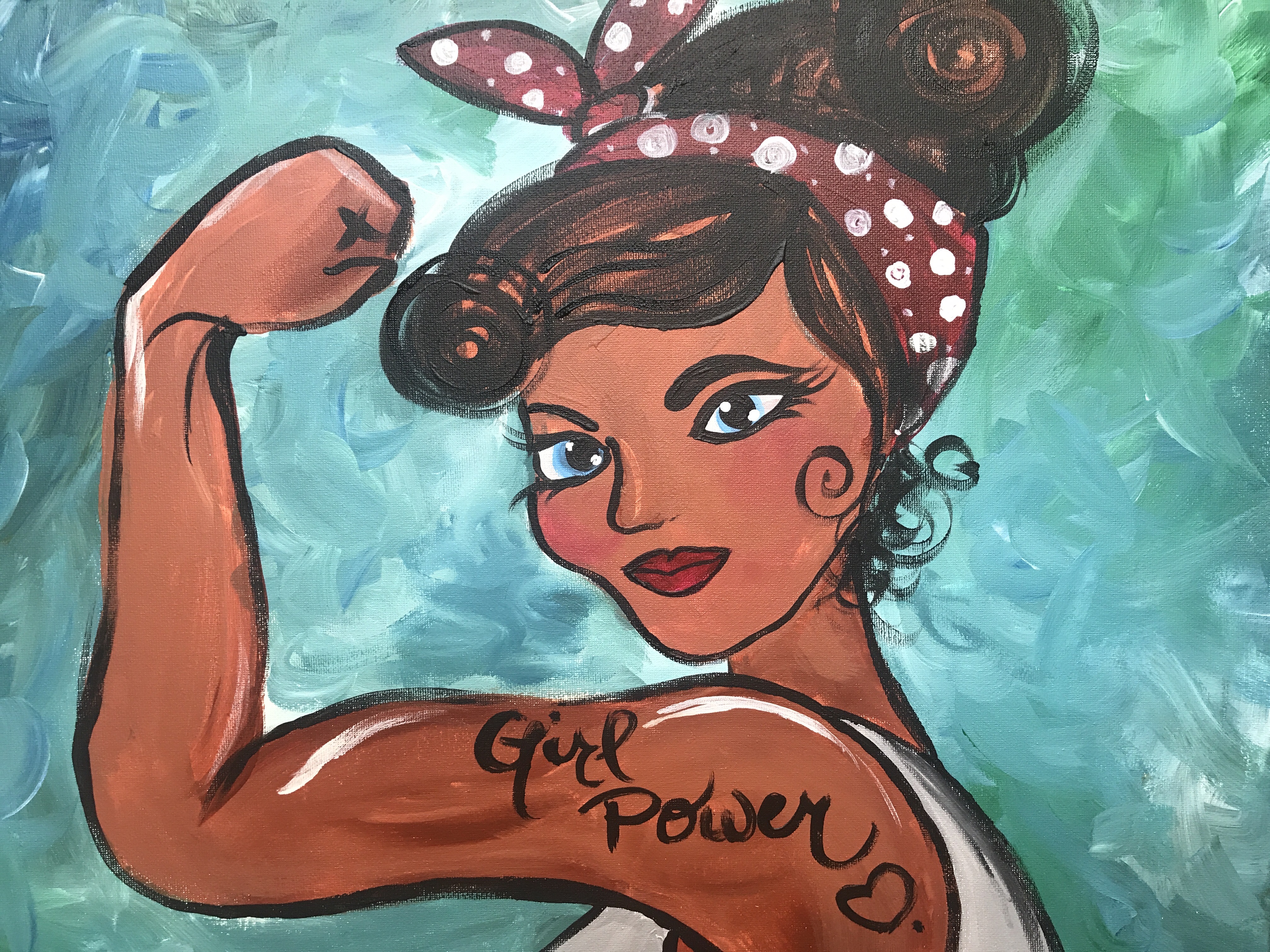 4032x3024 Women's Equality Day - Girl Power Painting