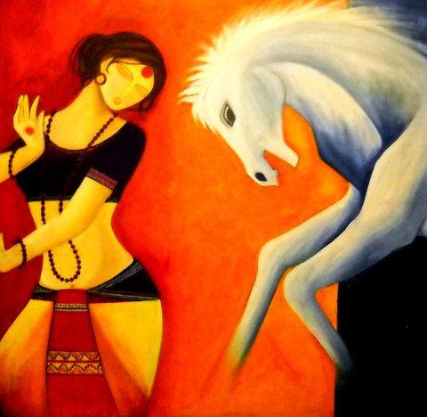 480x468 Women Power - Girl Power Painting