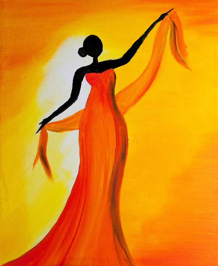 737x900 Ethnic Dancer - Girl Power Painting