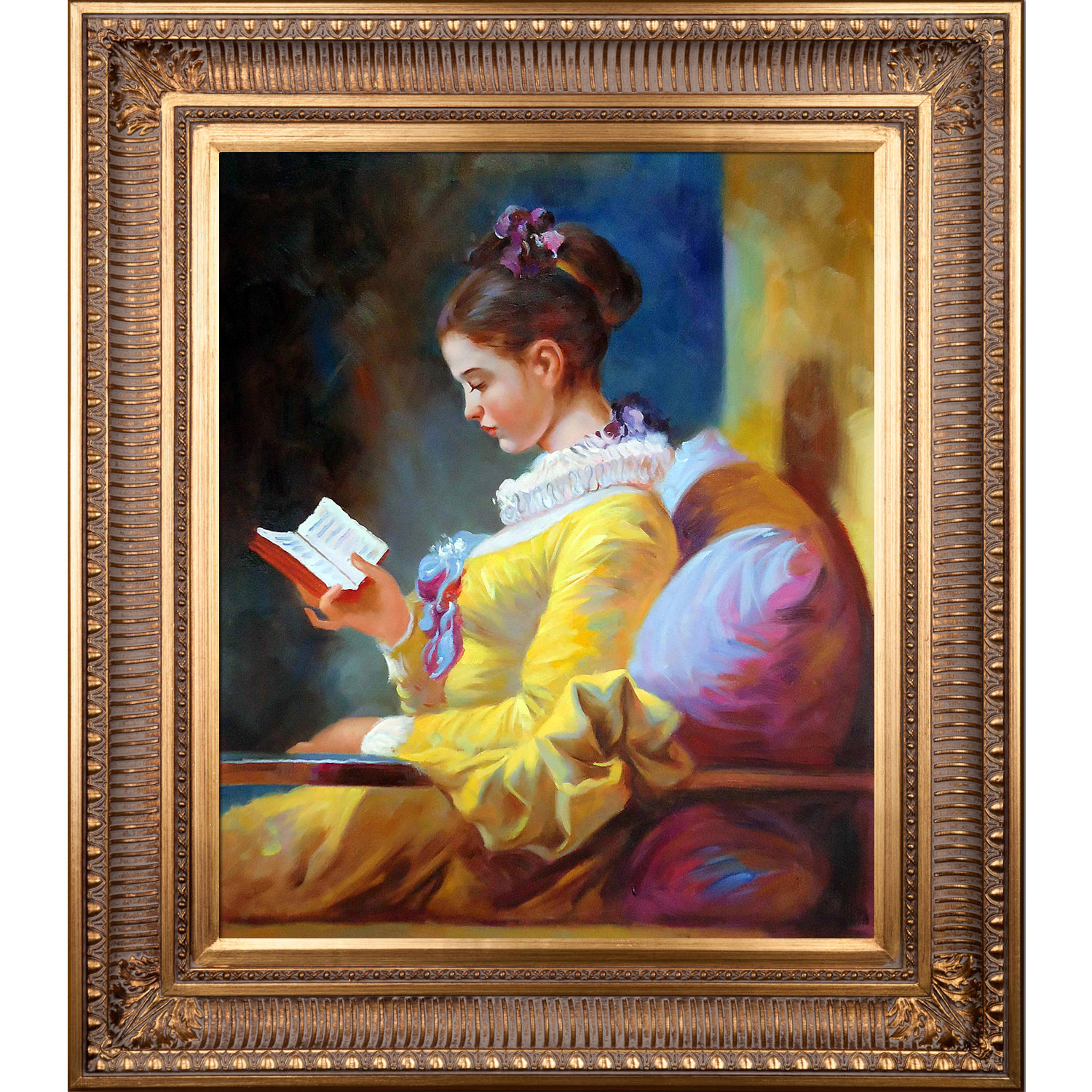 1500x1500 Tori Home - Girl Reading Painting
