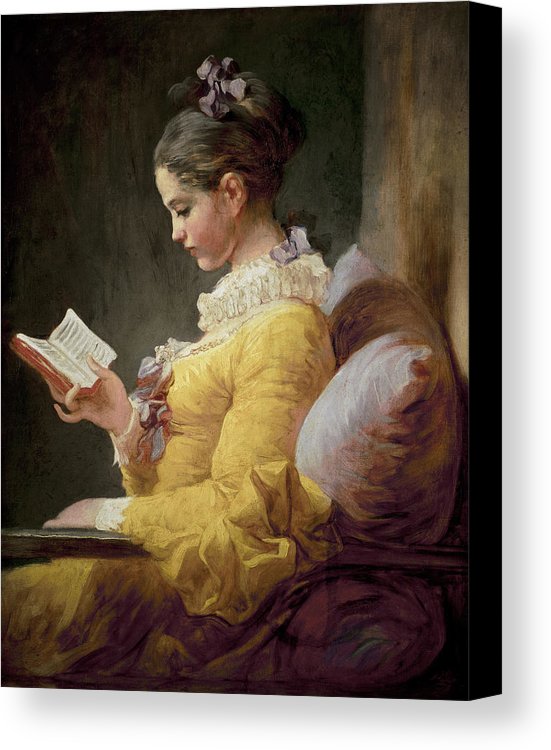 551x750 Young Girl Reading Canvas Print Canvas Art By Jeanhonore Fragonard - Girl Reading Painting