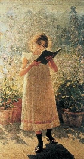 279x525 My Pleasure Amp Books - Girl Reading Painting