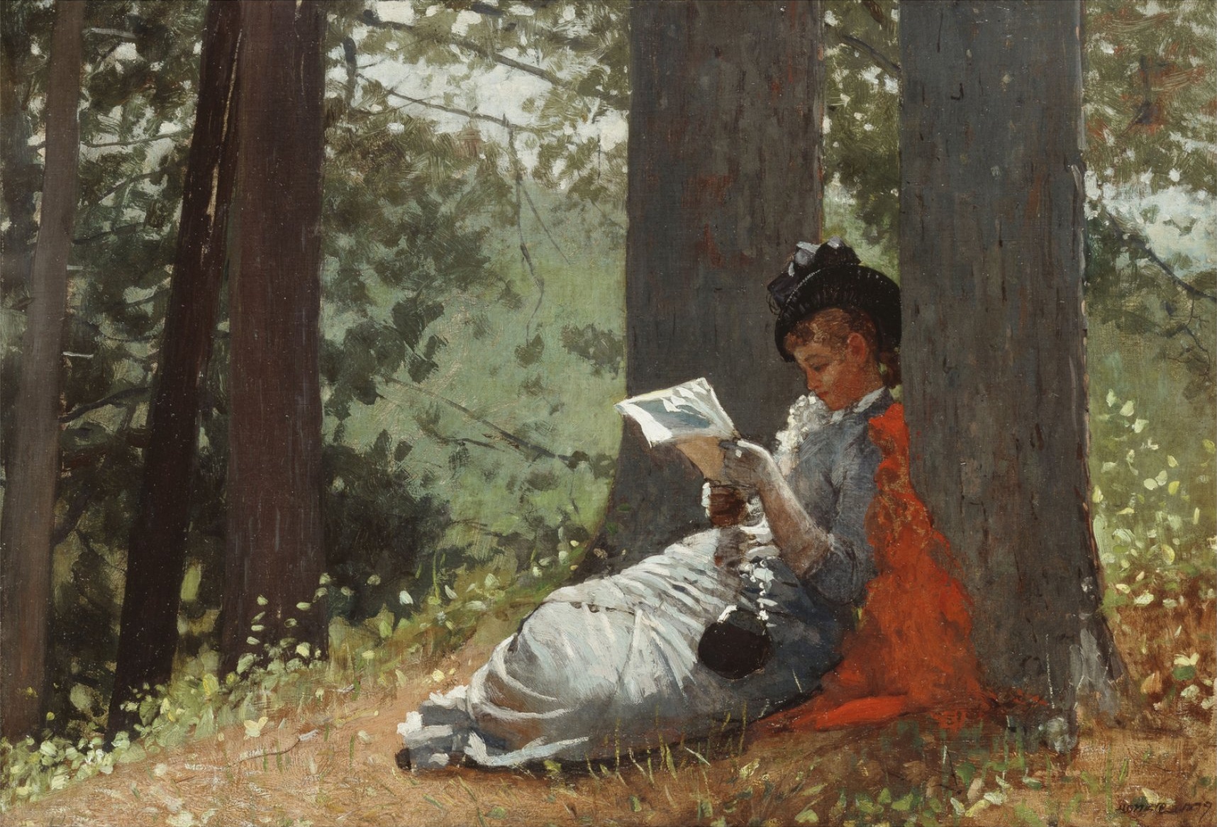 1716x1166 Filewinslow Homer - Girl Reading Painting
