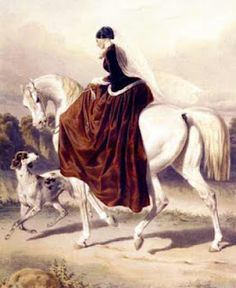 Girl Riding Horse Painting