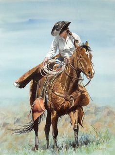 Girl Riding Horse Painting at PaintingValley.com | Explore collection ...