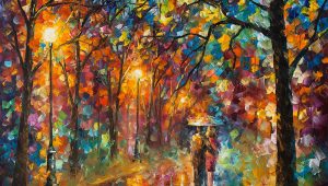 300x170 Tag Girl Walking In The Rain Painting - Girl Walking In The Rain Painting