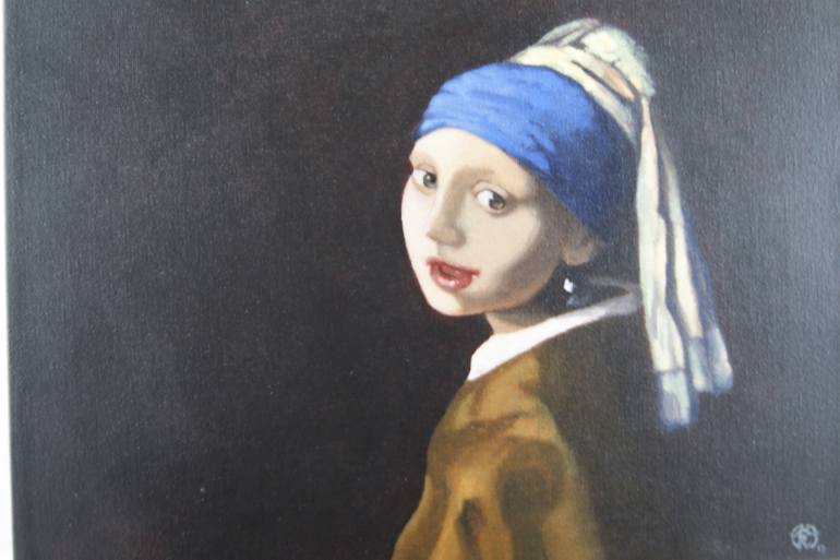 770x513 Saatchi Art Reproduction Of Vermeer's Girl With A Pearl Earring - Girl With A Pearl Earring Painting