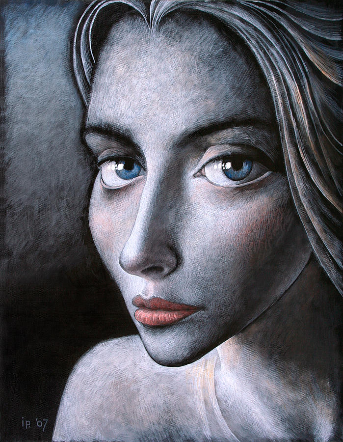 699x900 Big Eyed Girl Paintings Fine Art America - Girl With Big Eyes Painting