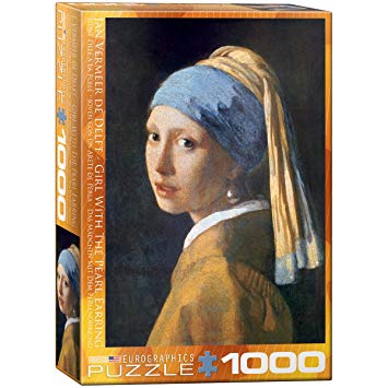 355x355 Eurographics Girl With A Pearl Earring By Vermeer 1000 - Girl With Blue Headband Painting