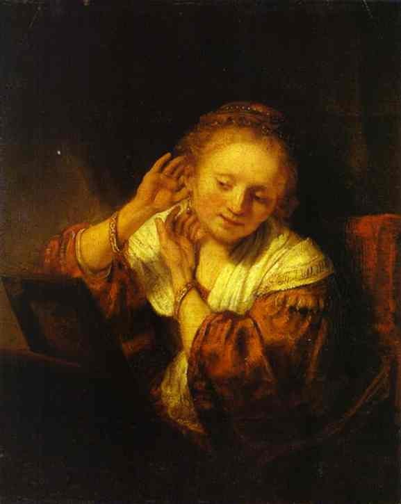 577x725 Rembrandt Van Rijn Gallery - Girl With Broom Painting
