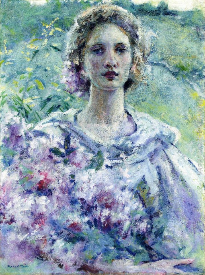 720x964 Robert Reid Girl With Flowers Painting Anysize 50% Off - Girl With Flowers Painting