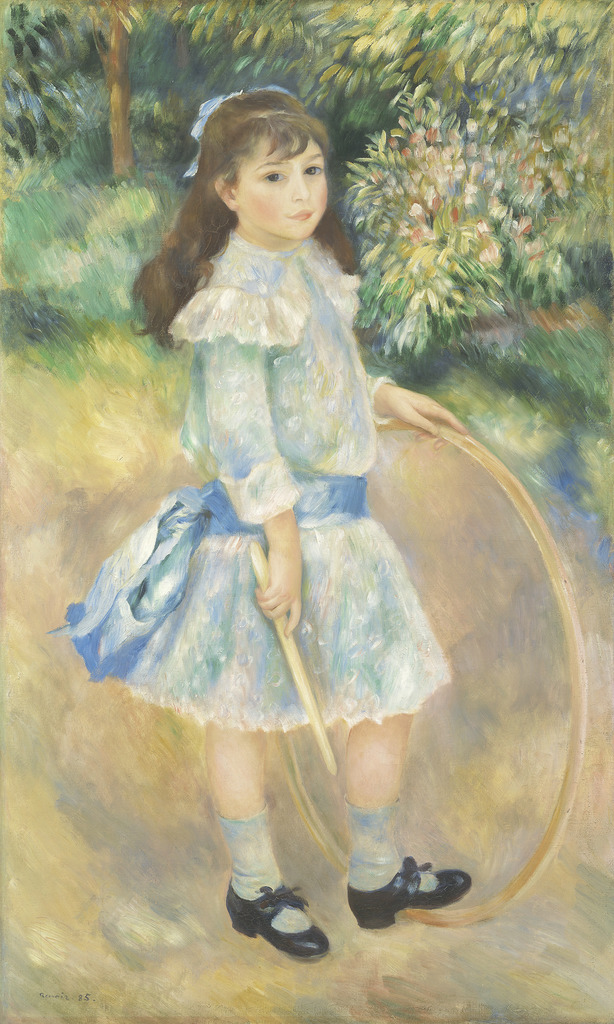614x1024 Pierre Auguste Renoir Girl With A Hoop (1885) Artsy - Girl With Hoop Painting
