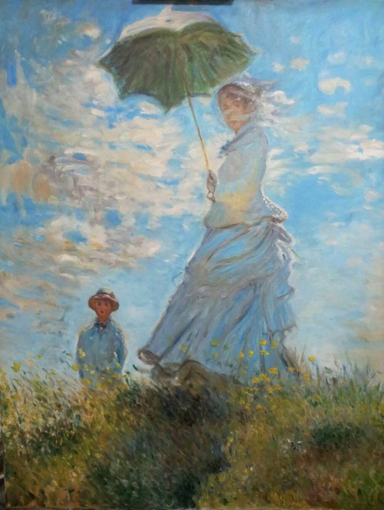 770x1022 Saatchi Art Reproduction Of Woman With A Parasol - Girl With Parasol Painting