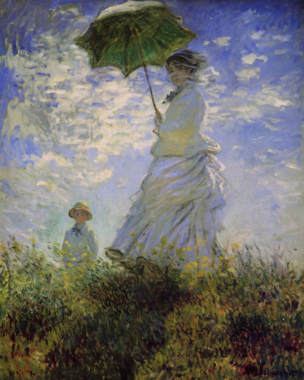 600x749 Woman With A Parasol - Girl With Parasol Painting
