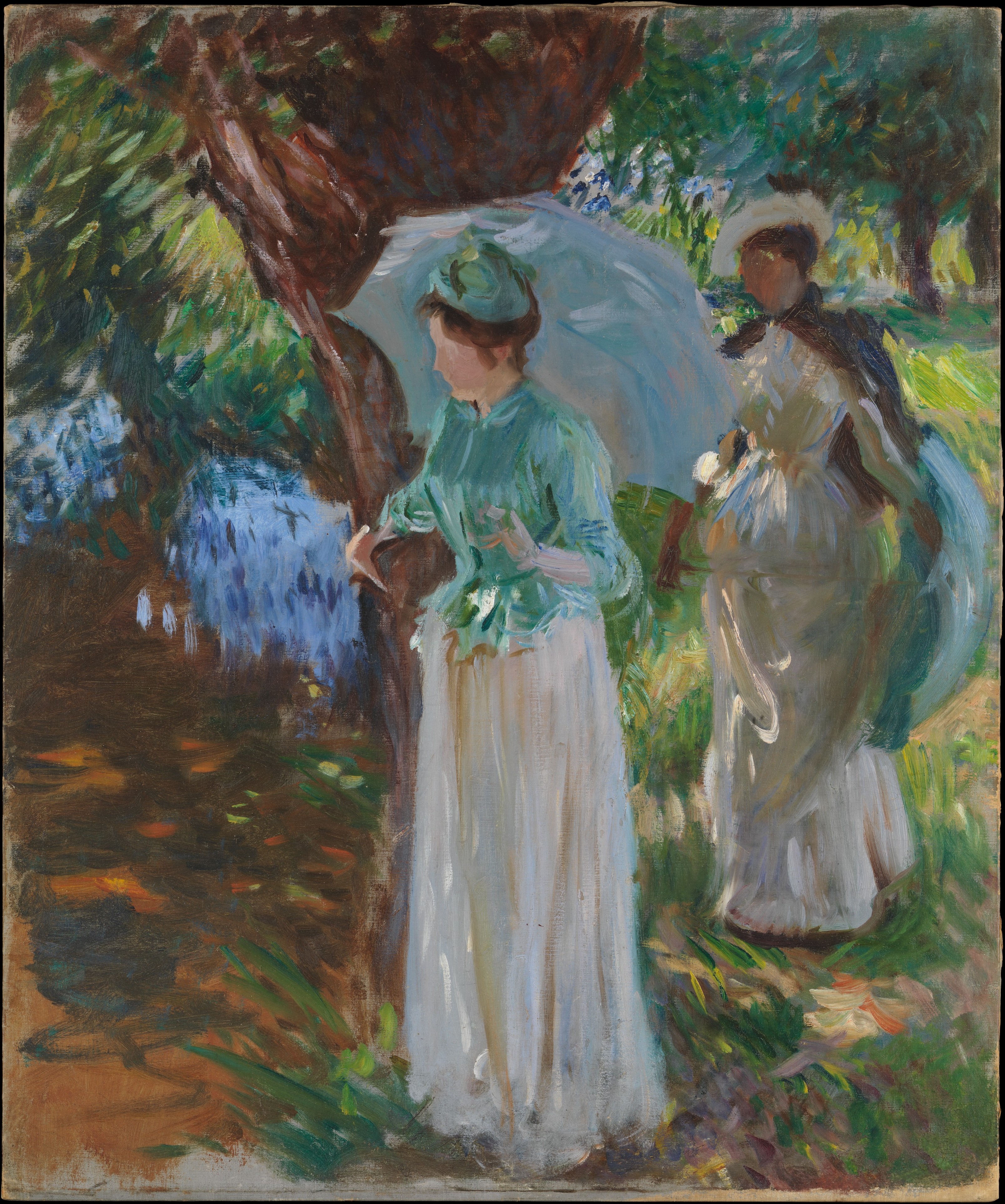 3212x3848 Filetwo Girls With Parasols - Girl With Parasol Painting