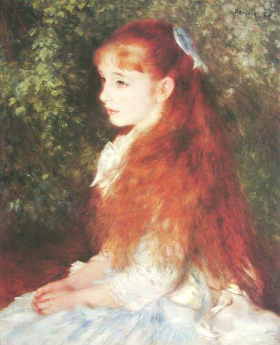 407x500 Mlle Irene Cahen Danvers - Girl With Red Hair Painting