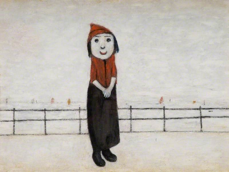 800x600 Girl In A Red Hat On A Promenade Art Uk - Girl With Red Hat Painting