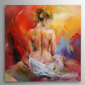 300x300 Modern Oil Painting People The Girl Playing The Violin Hand - Girl With Violin Painting