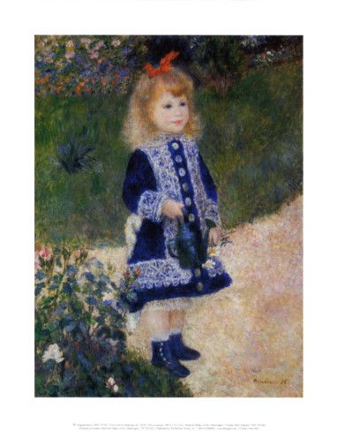 383x488 Girl With Watering Can Renoir, Pierre Auguste Renoir - Girl With Watering Can Painting