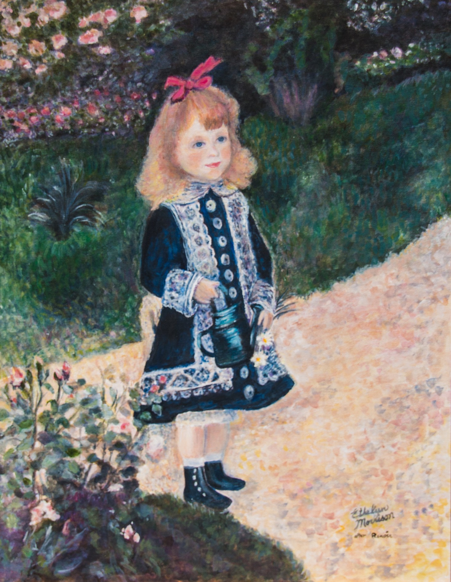 1468x1896 Renoir Girl With A Watering Can Full Hd Pictures [4k Ultra - Girl With Watering Can Painting