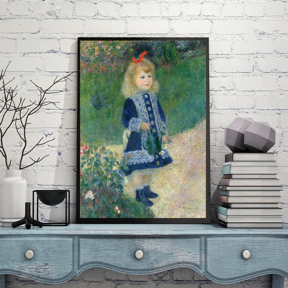 1000x1000 Auguste Renoir Canvas Painting Reproductiona Girl With A Watering - Girl With Watering Can Painting