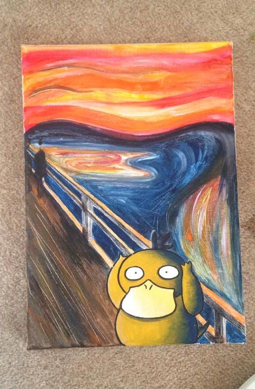 513x784 My Girlfriend Painted A Canvas As A Present For A Friend - Girlfriend Painting