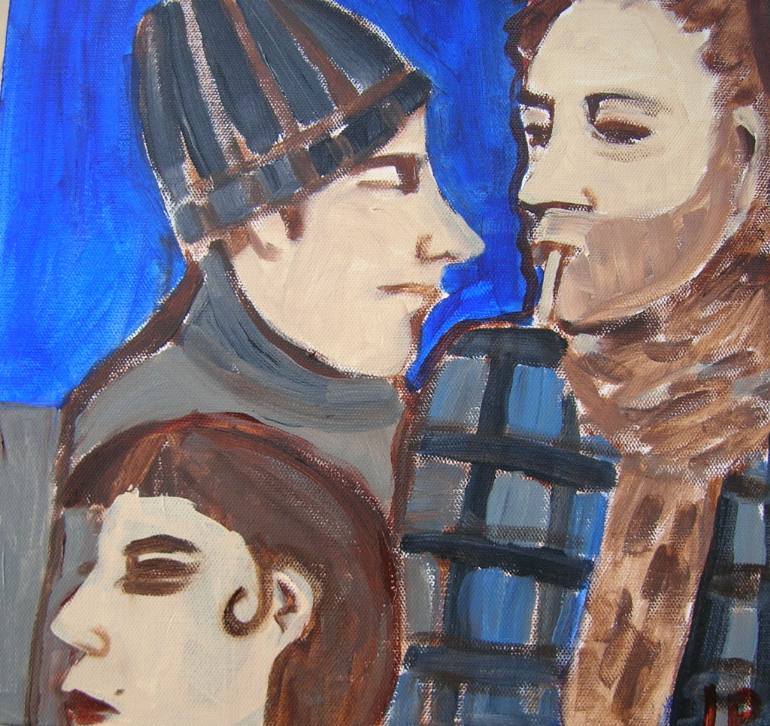 770x726 Saatchi Art The Old Girlfriend Painting By Lauren Paradise - Girlfriend Painting