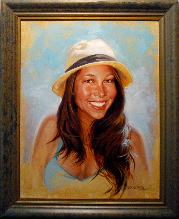 600x736 Kalani Miller Kelly Girlfriend Portrait Painting Phil Roberts - Girlfriend Painting