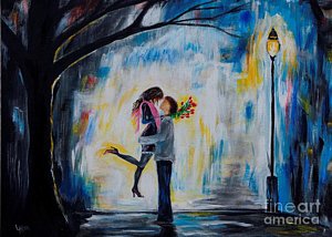 300x214 Boyfriend Girlfriend Paintings - Girlfriend Painting
