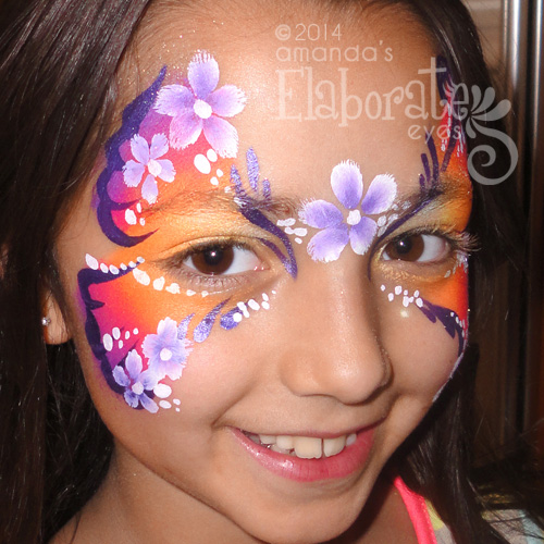 500x500 Girl Face Painting Designs Amanda's Elaborate Eyes Face Amp Body - Girls Face Painting