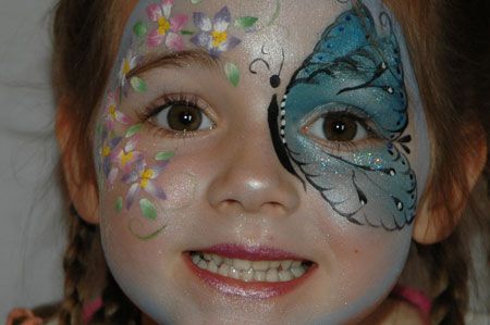 450x299 Face Paint Designs For Girls Budding Stars Professional Face - Girls Face Painting