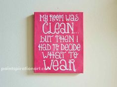 236x176 Quote Canvas Painting 8x10 Pink Wall Art - Girly Canvas Painting