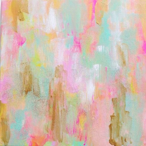 500x500 Art Mine Glitter Painting Boho Fresh Artist Etsy Canvas Print - Girly Canvas Painting