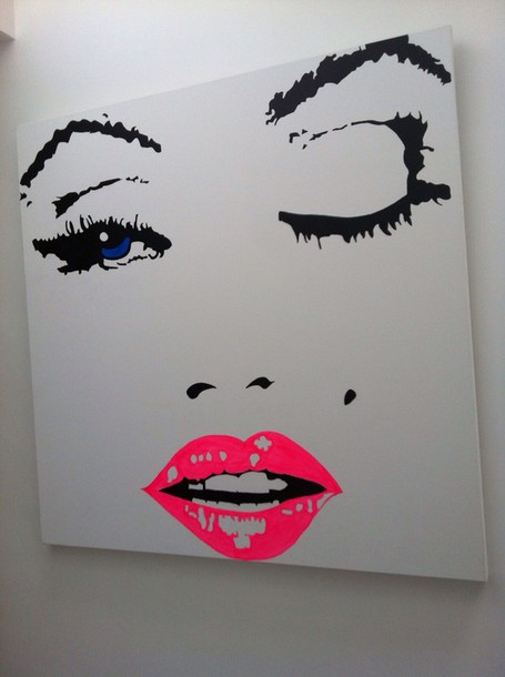 455x610 Home Accessory, Marilyn Monroe, Canvas Painting, Home Decor, Frame - Girly Canvas Painting