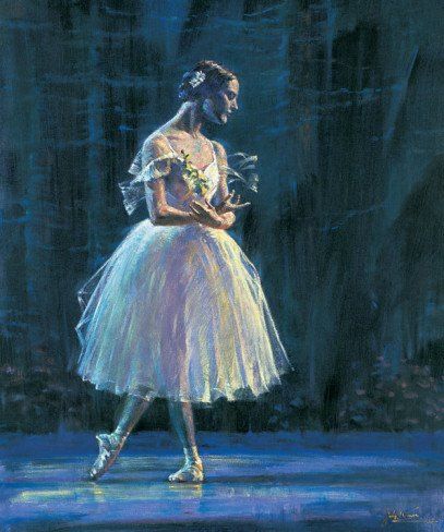 407x488 Giselle Painting By Jin G. Kam - Giselle Painting