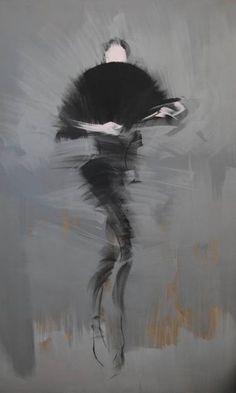 236x393 Grey Ballerina Painting From The New Collection Giselle By Yuri - Giselle Painting