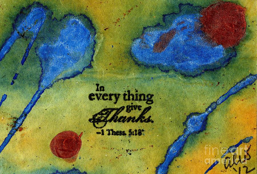 900x609 Giving Thanks Painting By Angela L Walker - Give Thanks Painting