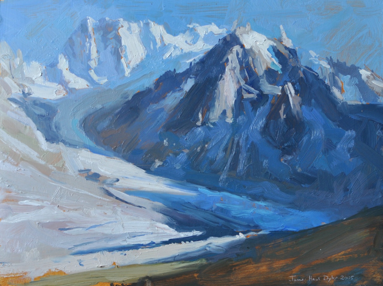 1280x955 London Exhibition September 2016 Glory Of The Glacier Painting - Glacier Painting