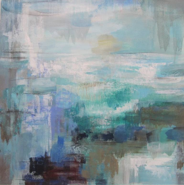 770x775 Saatchi Art Glacier Painting By Silvia Vassileva - Glacier Painting