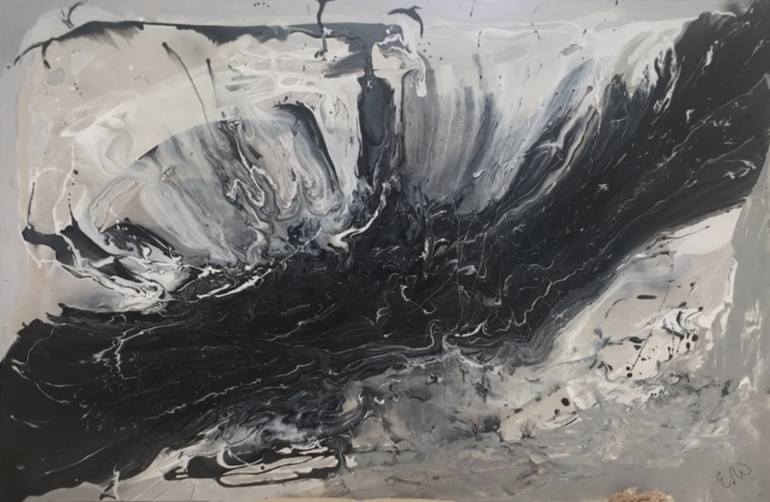 770x502 Saatchi Art Marble Glacier Painting By Emma Wilson - Glacier Painting
