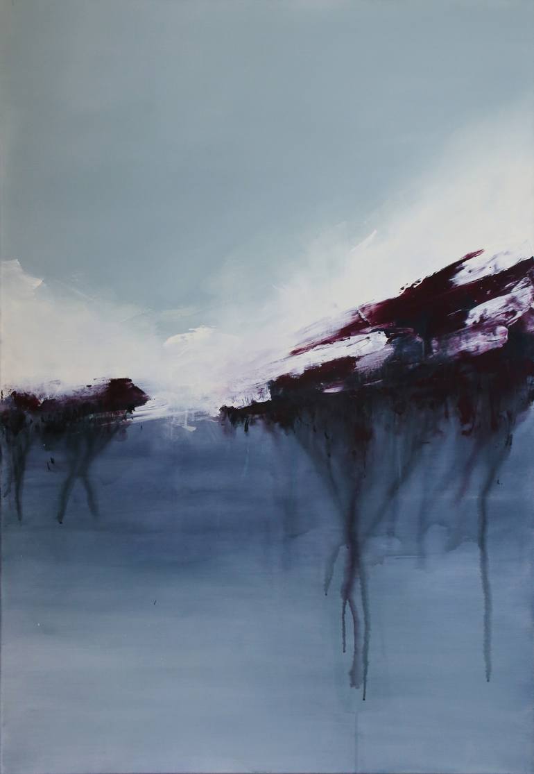 770x1115 Saatchi Art The Glacier Painting By Iris Schiebener - Glacier Painting